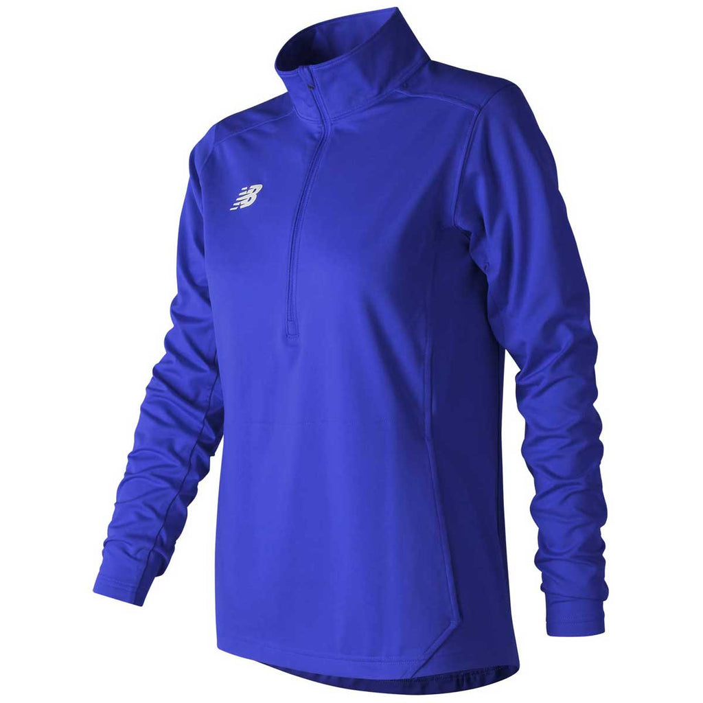 New Balance Women's Team Royal Lightweight Solid Half Zip