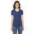 American Apparel Women's Tri Indigo Triblend Short-Sleeve Track T-Shirt