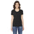 American Apparel Women's Triblend Black Short-Sleeve Track T-Shirt