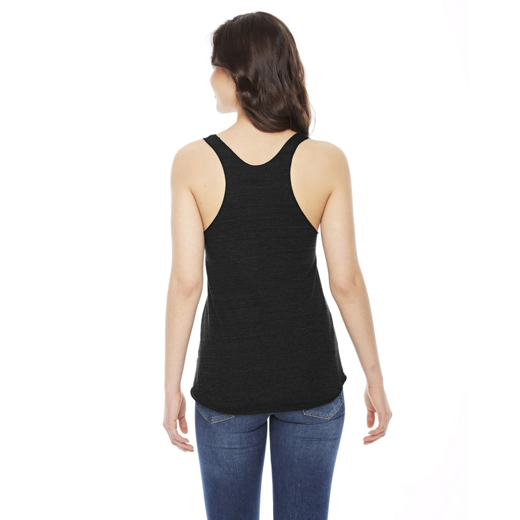 American Apparel Women's Triblend Black Racerback Tank