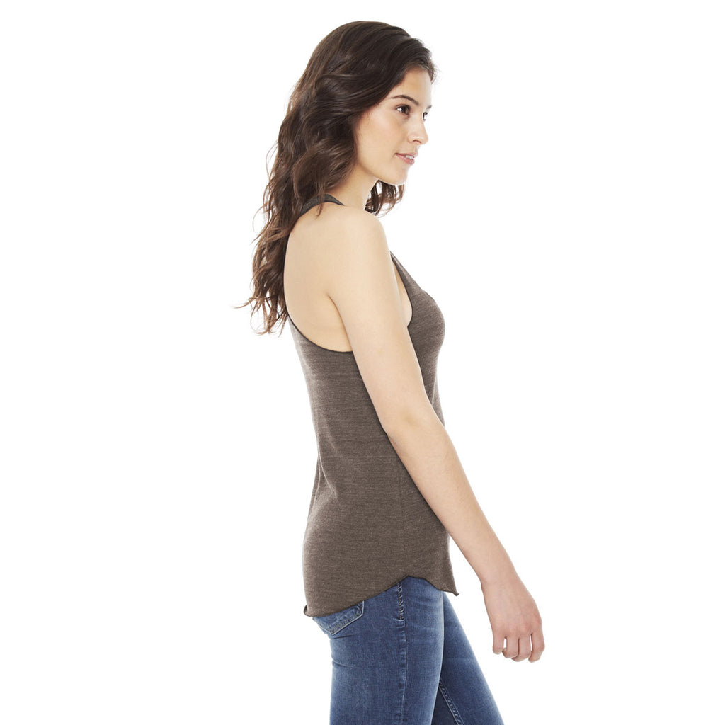 American Apparel Women's Triblend Coffee Racerback Tank