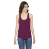 American Apparel Women's Triblend Cranberry Racerback Tank