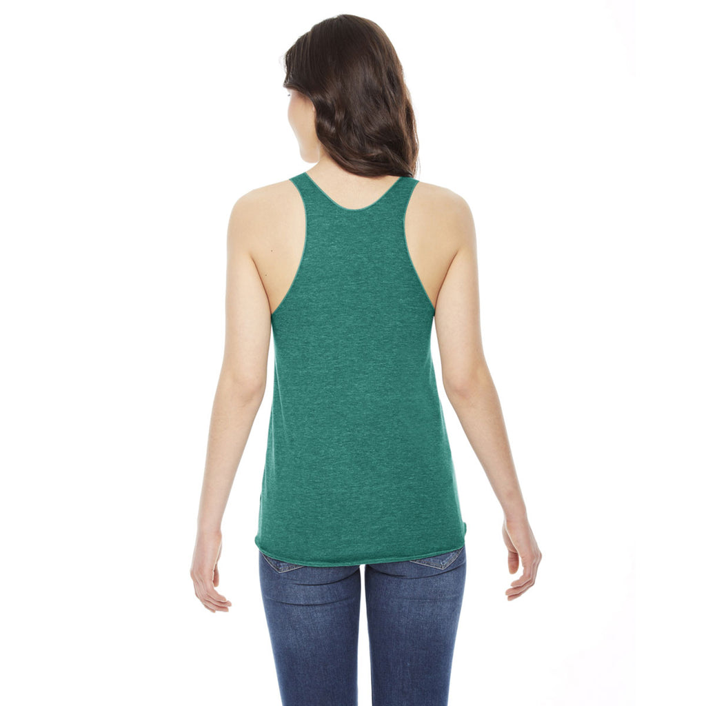 American Apparel Women's Triblend Evergreen Racerback Tank