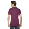 American Apparel Unisex Triblend Cranberry Short-Sleeve Track T-Shirt