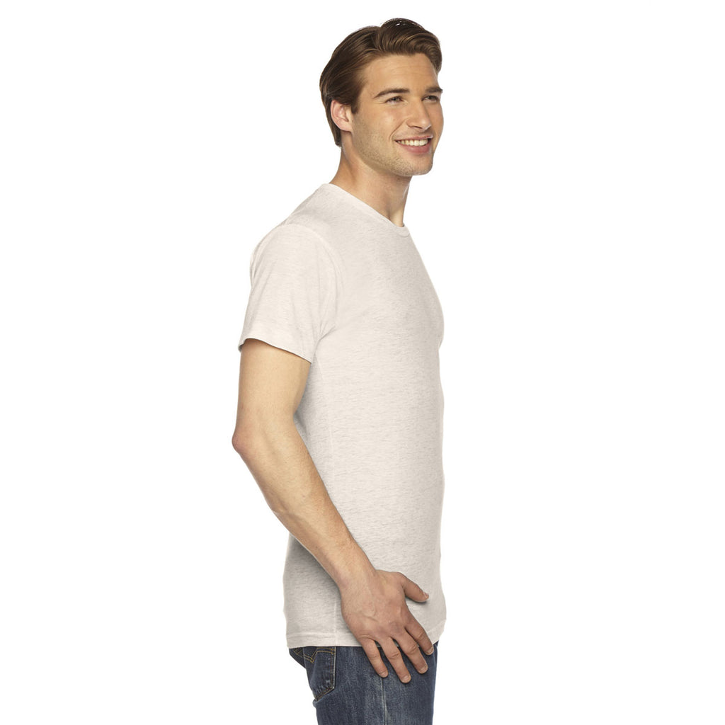 American Apparel Unisex Triblend Oatmeal Short-Sleeve Track T-Shirt