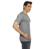 American Apparel Unisex Athletic Grey Short-Sleeve V-Neck