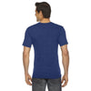 American Apparel Unisex Triblend Indigo Short-Sleeve V-Neck