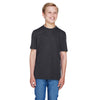 Team 365 Youth Black Heather Zone Sonic Heather Performance T-Shirt