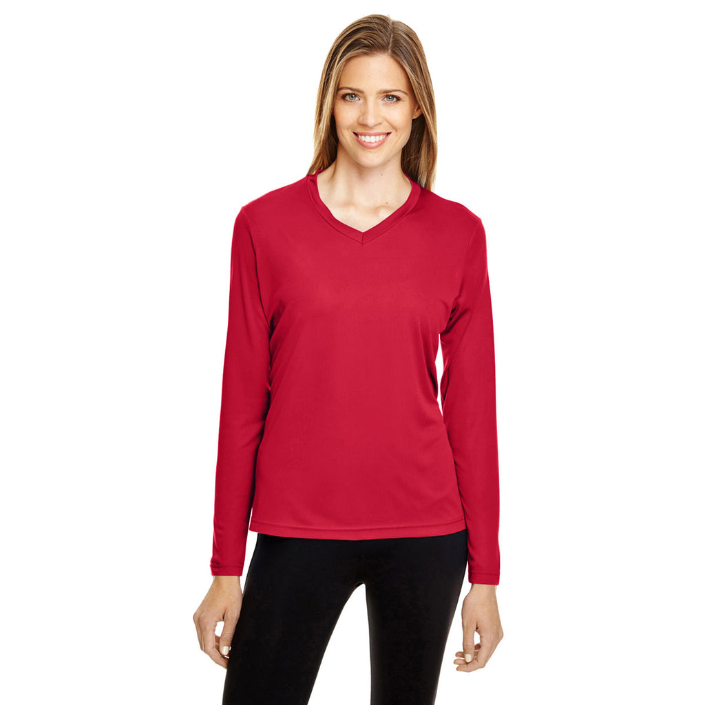 Team 365 Women's Sport Red Zone Performance Long-Sleeve T-Shirt