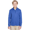 Team 365 Youth Sport Royal Heather Zone Sonic Heather Performance Quarter-Zip