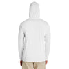 Team 365 Men's White Zone Performance Hoodie