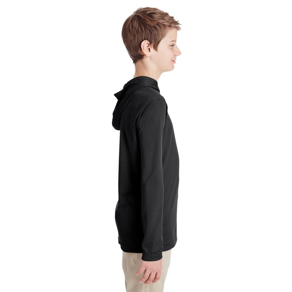 Team 365 Youth Black Zone Performance Hoodie