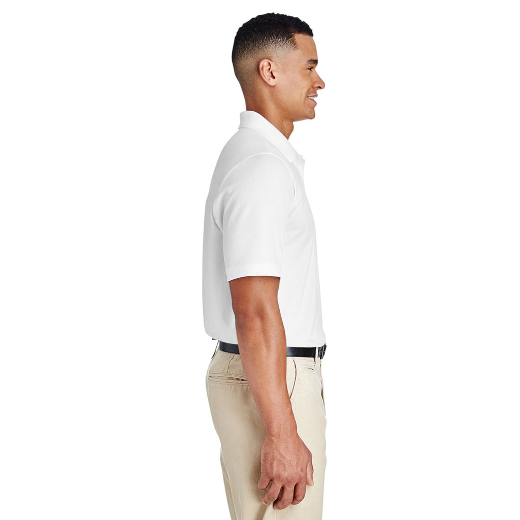 Team 365 Men's White Zone Performance Polo