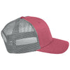 Team 365 Sport Maroon Heather/Sport Grey Zone Sonic Heather Trucker Cap