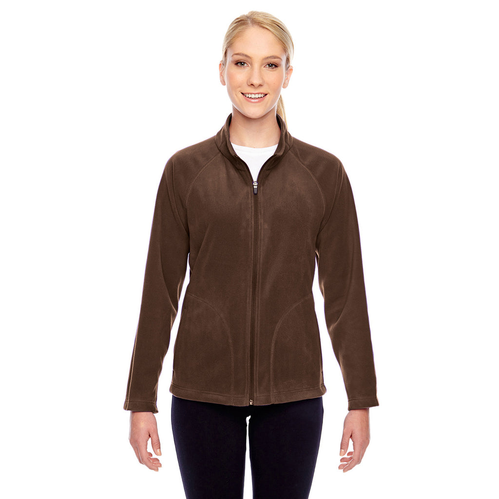 Team 365 Women's Sport Dark Brown Campus Microfleece Jacket