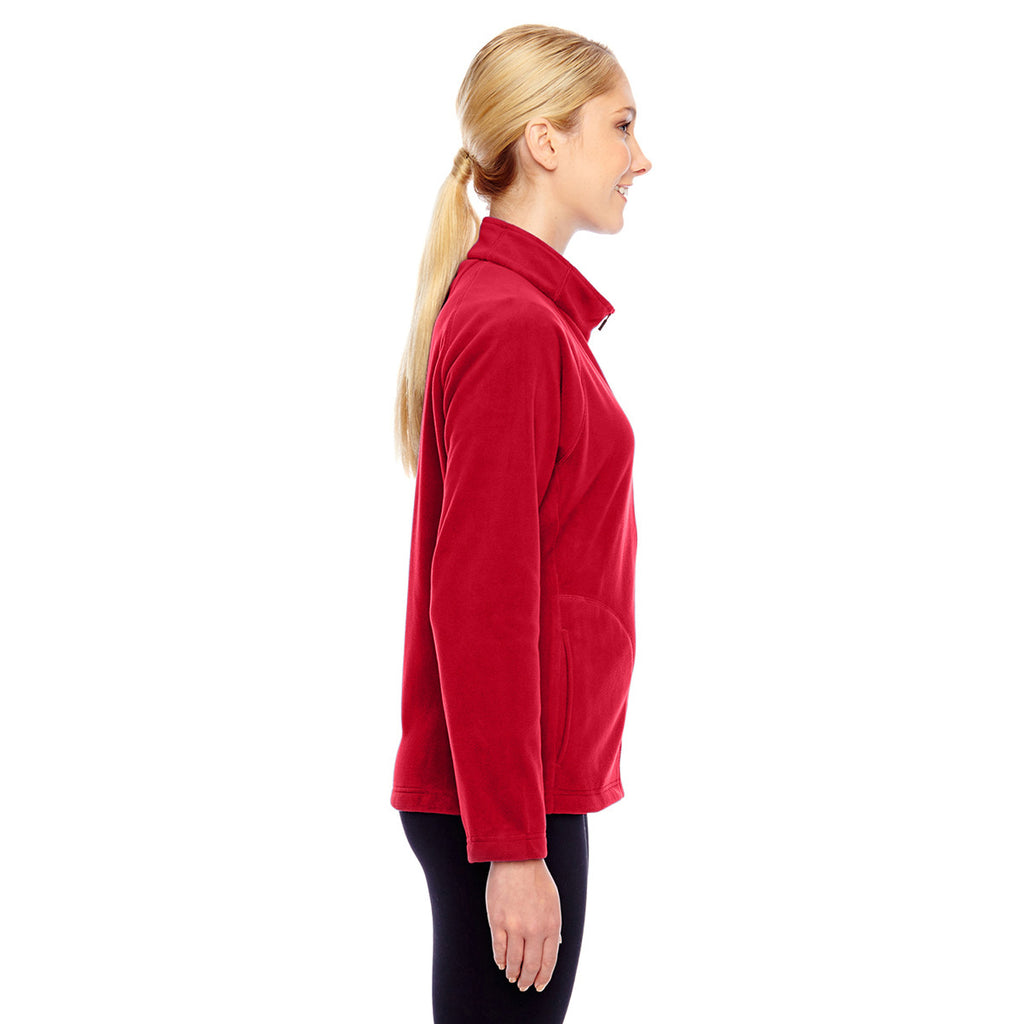 Team 365 Women's Sport Red Campus Microfleece Jacket