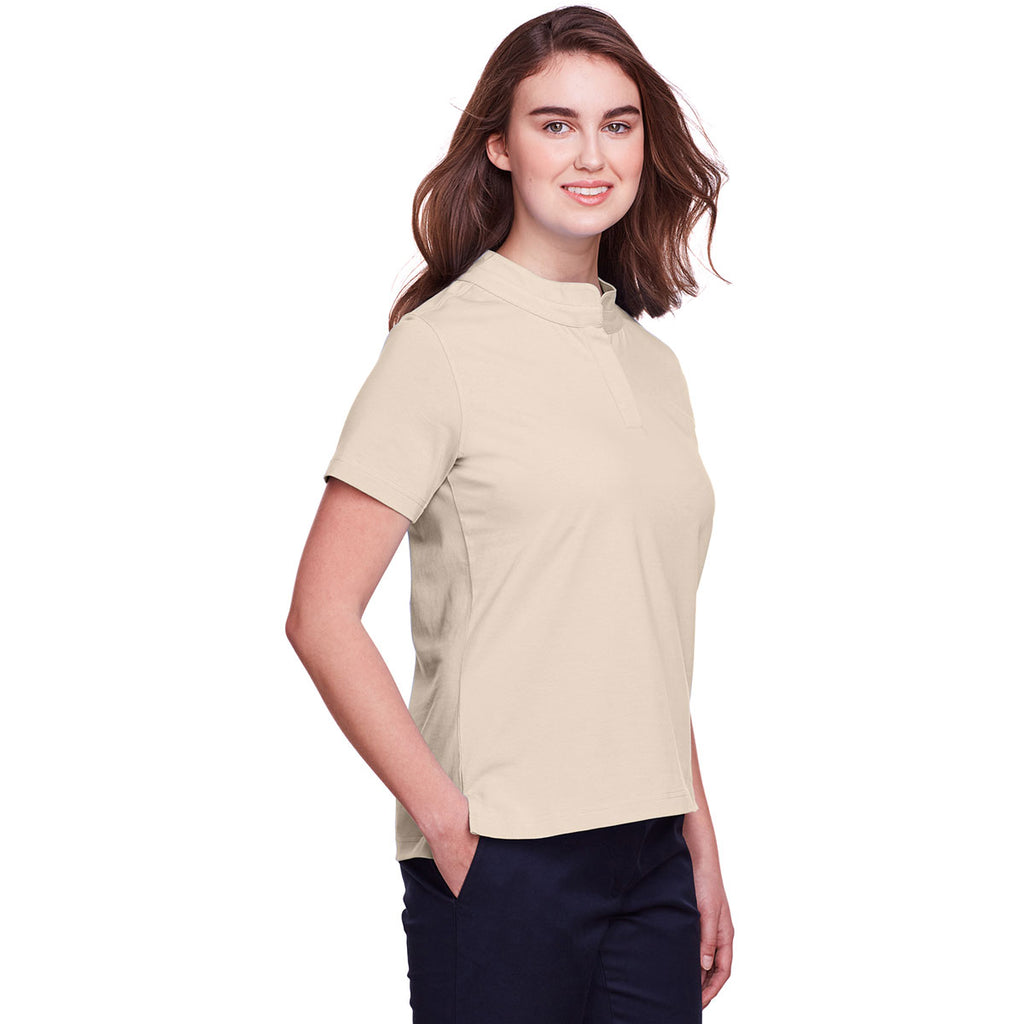 UltraClub Women's Stone Lakeshore Stretch Cotton Performance Polo