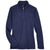 UltraClub Women's Navy Coastal Pique Fleece Quarter-Zip