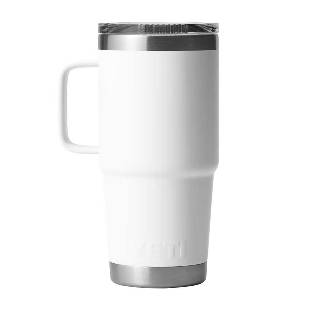 YETI White Rambler 20 oz Travel Mug