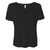 Bella + Canvas Women's Black Slouchy V-Neck Tee