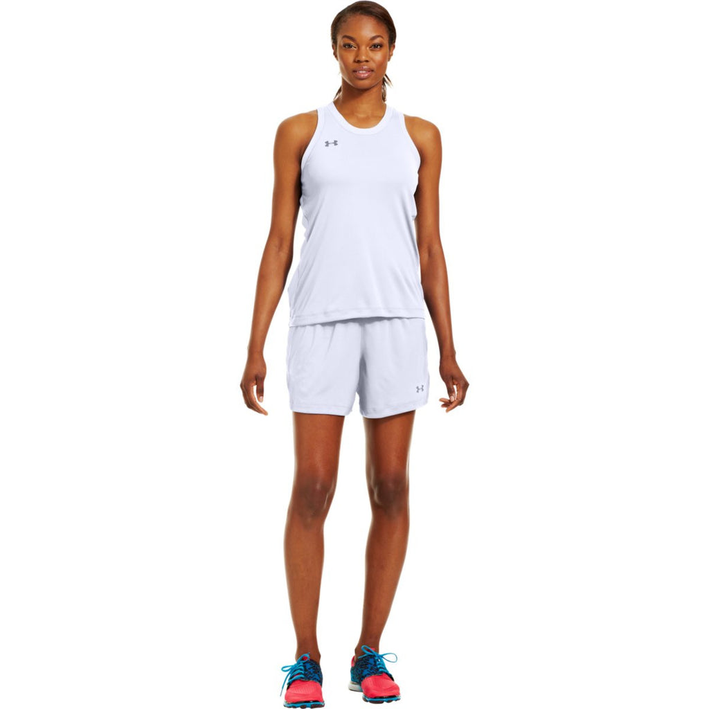 Under Armour Women's White Recruit Sleeveless T-Shirt