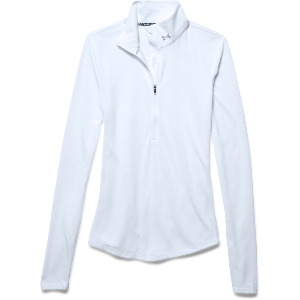 Under Armour Women's White Streaker Half Zip