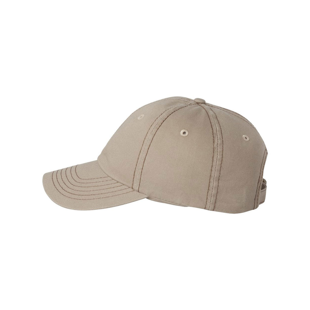 Valucap Khaki/Brown Classic Dad's Cap