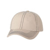 Valucap Stone/Navy Stitch Classic Dad's Cap