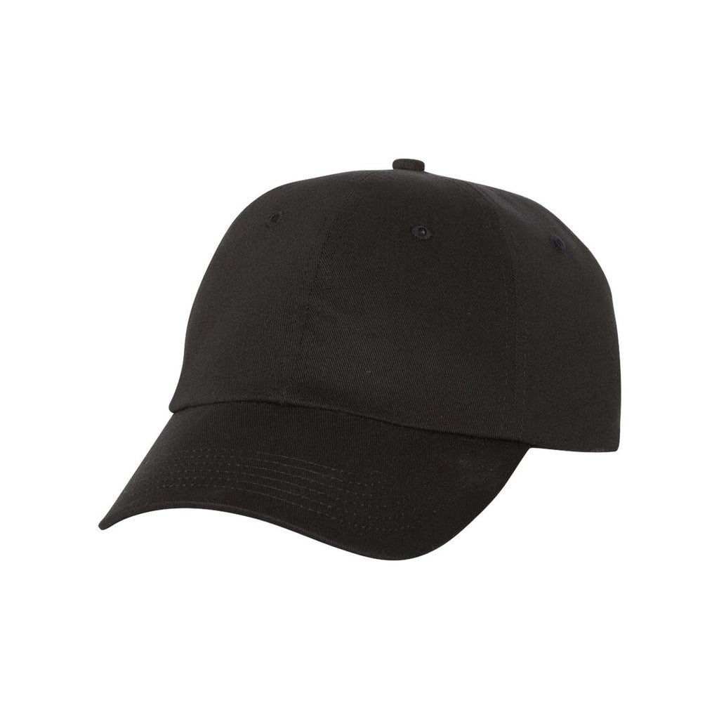 Valucap Black Chino Unstructured Cap