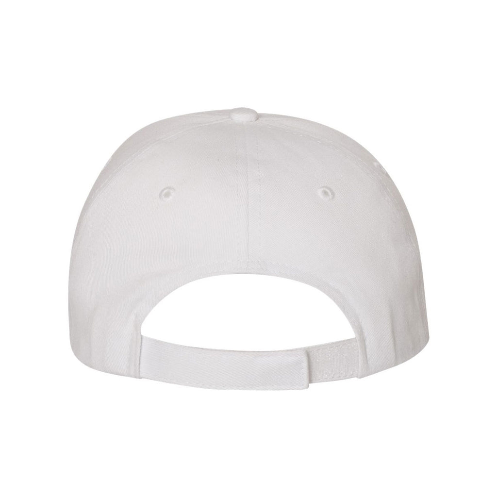 Valucap White Chino Unstructured Cap