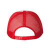 Valucap White/Red Foam Trucker Cap