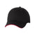 Valucap Black/Red Poly/Cotton Sandwich Twill