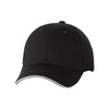 Valucap Black/White Poly/Cotton Sandwich Twill