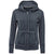 BAW Women's Vintage Navy Burn-Out Full Zip Jacket