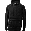 BAW Men's Vintage Black Burn-Out Hoodies