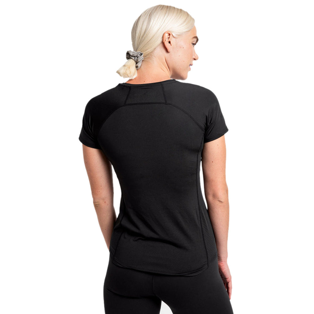 UNRL Women's Black Stride Short Sleeve