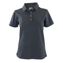 48-Hour Zusa Women's Black Heather Peachy Polo