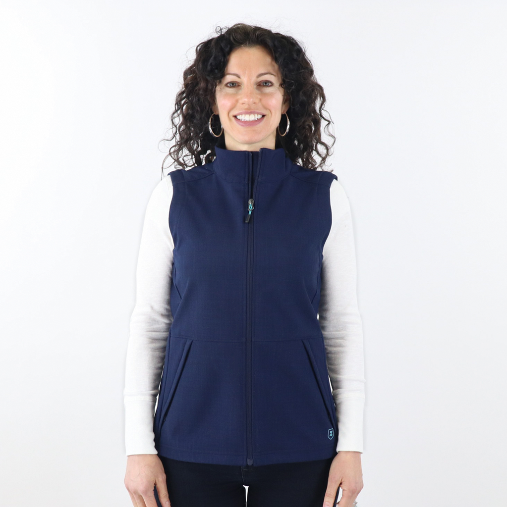 Zusa 3 Day Women's Navy Cross-Hatch Wanderlust Vest