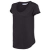 Weatherproof Women's Heather Black Cool Last Heathered Lux Dolman Sleeve T-Shirt