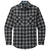 Port Authority Men's Grey/Black Buffalo Check Plaid Flannel Shirt