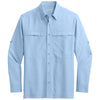 Port Authority Men's Light Blue Long Sleeve UV Daybreak Shirt