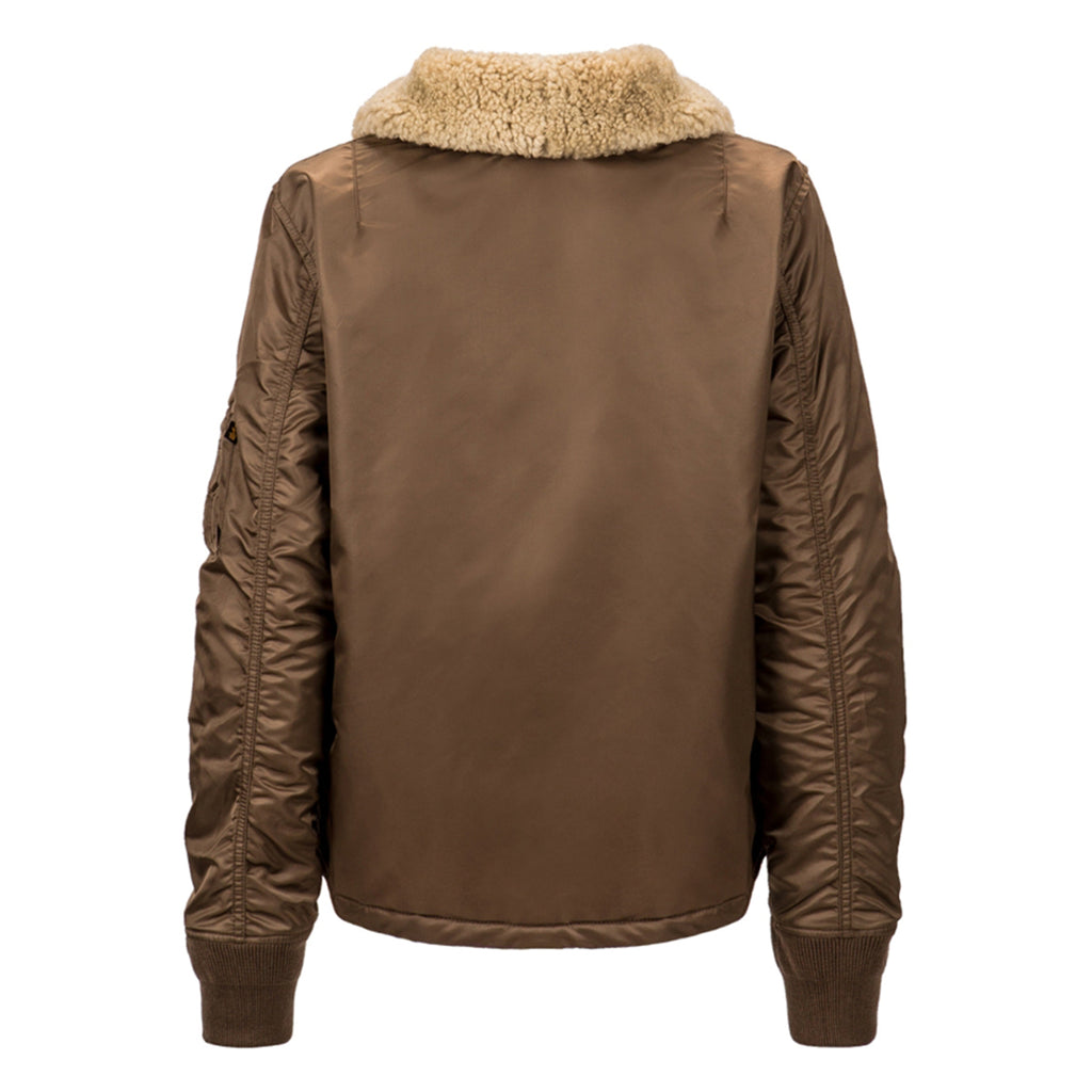 Alpha Industries Women's Coyote Brown B-15 Straight Hem Jacket