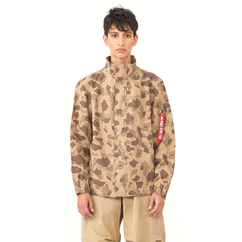 Alpha Industries Women's Brown Frogskin Camo G.I. Field Coat