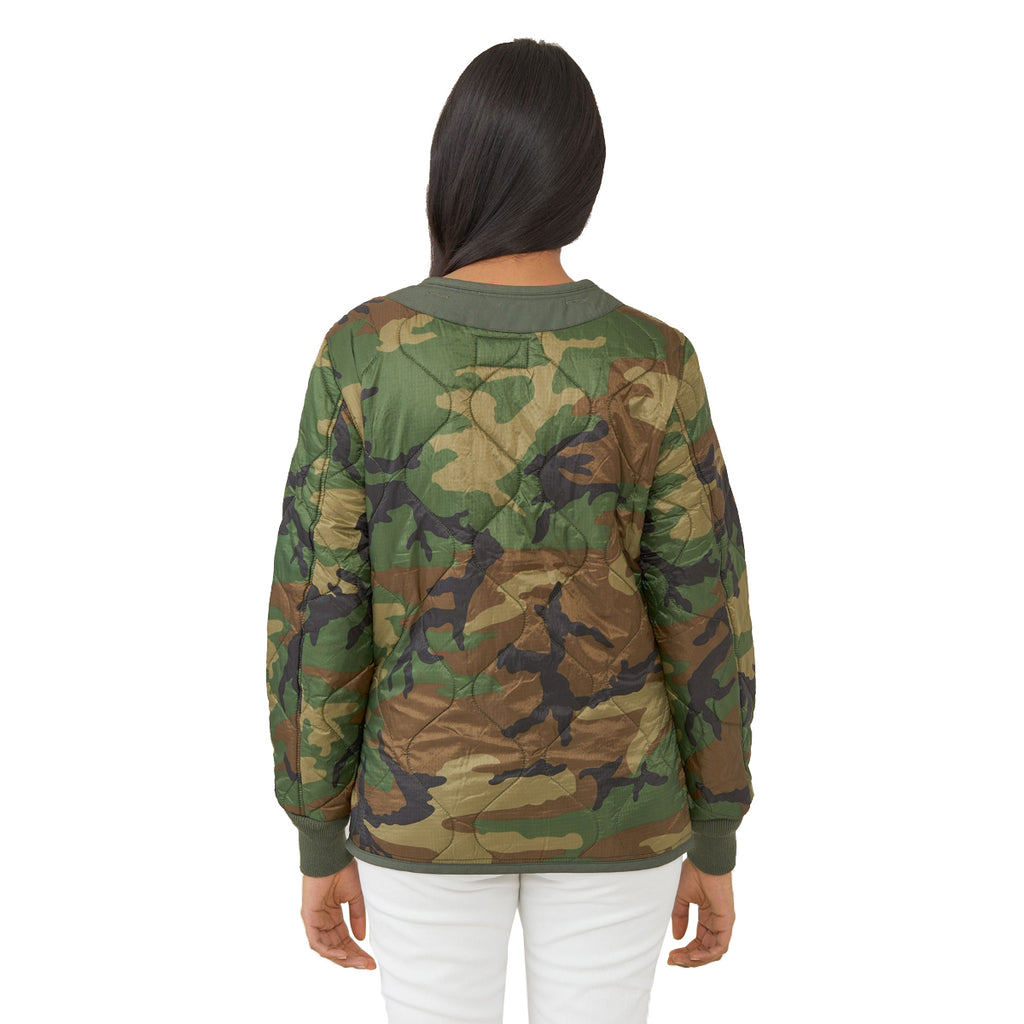 Alpha Industries Women's Woodland Camo M-65 Defender Liner