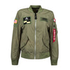 Alpha Industries Women's Sage Green L-2B Flex Flight Jacket