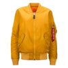 Alpha Industries Women's Golden Yellow MA-1 Flight Jacket