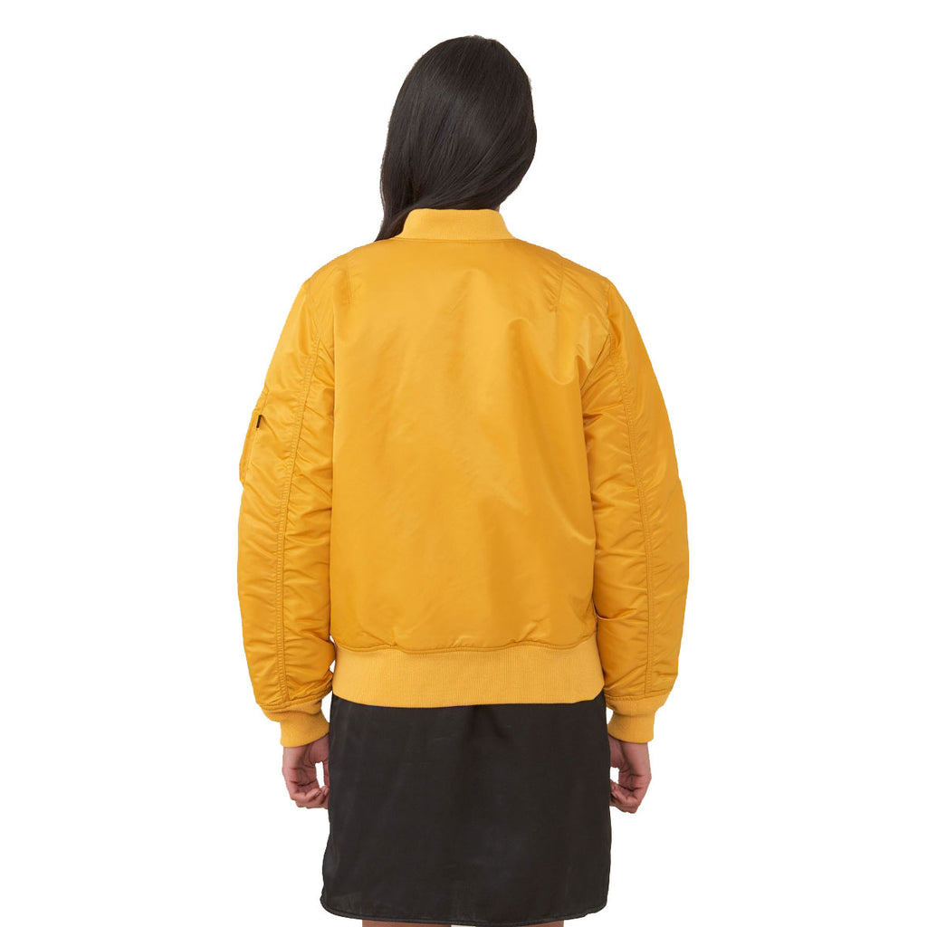 Alpha Industries Women's Golden Yellow MA-1 Flight Jacket