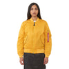 Alpha Industries Women's Golden Yellow MA-1 Flight Jacket