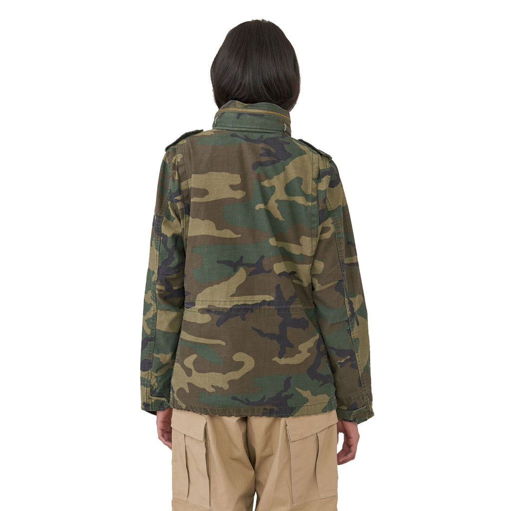 Alpha Industries Women's Woodland Camo M-65 Defender Field Coat