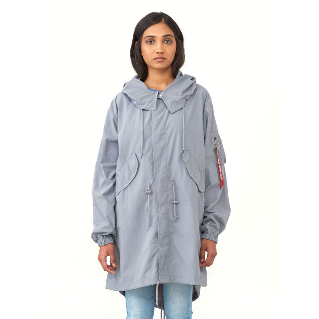 Alpha Industries Women's Cadet Grey Shell Fishtail Parka